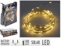 Solar-Silberdraht 100LEDs