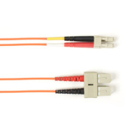 Black Box FOCMR62-010M-SCLC-OR cable de fibra optica 10 m SC LC OM1 Naranja