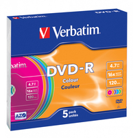 Verbatim 43557 4,7 GB DVD-R 5 stuk(s)