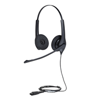 Jabra Biz 1500 Duo QD Zestaw słuchawkowy Przewodowa Opaska na głowę Biuro/centrum telefoniczne Bluetooth Czarny