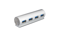 EXSYS EX-1134 Schnittstellen-Hub USB 3.2 Gen 1 (3.1 Gen 1) Type-C 5000 Mbit/s Silber