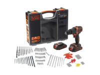 Black & Decker BDCHD18BOA taladro 1400 RPM Sin llave Negro, Naranja