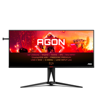 AOC AGON 5 AG405UXC számítógép monitor 100,3 cm (39.5") 3440 x 1440 pixelek Wide Quad HD LCD Fekete