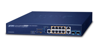 PLANET GS-5220-8UP2T2X commutateur réseau Géré L3 Gigabit Ethernet (10/100/1000) Connexion Ethernet, supportant l'alimentation via ce port (PoE) 1U Bleu