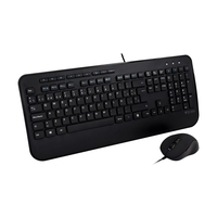 V7 CKU300ES toetsenbord Inclusief muis USB QWERTY Spaans Zwart