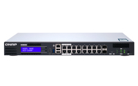 QNAP QGD-1600P Géré Gigabit Ethernet (10/100/1000) Connexion Ethernet, supportant l'alimentation via ce port (PoE) 1U Noir, Gris