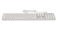 LMP 20367 keyboard USB Swiss Silver, White