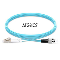 ATGBICS LC-FC OM3, Fibre Optic Cable, Multimode, Simplex, Aqua, 3m