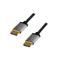 LogiLink CDA0101 DisplayPort kabel 2 m Zwart, Grijs