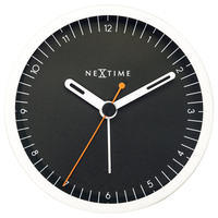 NeXtime Small Mechanischer Wecker Schwarz, Weiß