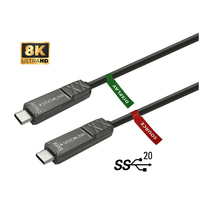 Vivolink PROUSBCMM15OP USB kábel 15 M USB 3.2 Gen 2 (3.1 Gen 2) USB C Fekete