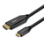Lindy 43369 video kabel adapter 3 m USB Type-C HDMI Type A (Standaard) Zwart