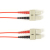 Black Box 1m, 2xSC cable de fibra optica SC OFNP OM2 Rojo