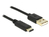 DeLOCK 2m, USB2.0-A/USB2.0-C USB Kabel USB A USB C Schwarz