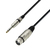 adam hall K3 BFV 0100 câble audio 1 m 6,35 mm XLR (3-pin) Noir, Argent