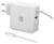 Manhattan Wall/Power Mobile Device Charger (Euro 2-pin), USB-C and USB-A ports, USB-C Output: 60W / 3A, USB-A Output: 2.4A, USB-C 1m Cable Built In, White, Phone Charger, Three ...