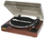 Roadstar TT-260SPK obrotowy talerz gramofonu Gramofon z napędem bezpośrednim Drewno Automatyczny