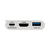 Tripp Lite U444-06N-H4U-C Adaptador gráfico USB 3840 x 2160 Pixeles Blanco