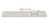 LMP 20367 klawiatura USB Swiss Srebrny, Biały