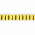 Brady 3430-J self-adhesive label Rectangle Removable Black, Yellow 10 pc(s)