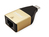 ROLINE 12.02.1111 tussenstuk voor kabels USB Type C RJ-45 Zwart, Goud