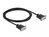 DeLOCK Seriell Kabel RS-232 D-Sub 9 Buchse zu Buchse Nullmodem mit schmalem Steckergehäuse - Full Handshaking - 2 m