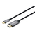 Manhattan 153591 adapter kablowy 1 m HDMI Typu A (Standard) USB Type-C Czarny, Szary