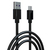 PREVO USBA-USBC-2M USB cable USB 2.0 Black