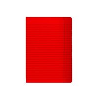 LANDRÉ A4 2fach rückendrahtgeheftetes Diarium, liniert mit roter Randmarkierung, 40 Blatt, farbig sortiert