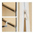 Relaxdays Stoffschrank, mit Kleiderstange & 5 Fächern, HBT: 174 x 107 x 42,5 cm, stabiler Faltschrank mit Bezug, beige