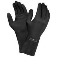 Ansell Extra 87-950 Black Heavyweight Rubber Gloves [12pr] - Size 7