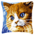 Cross Stitch Kit: Cushion: Brown Cat