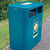Middlesbrough Dual Litter & Recycling Bin - 160 Litre - 4 Apertures (2 Front, 2 Rear) - Light Blue (PC18E53)