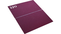 Bogen SIASTRONG 7988, Korn 320, 115x140mm, Pack à 10 Bogen, doppelseitig einsetzbar, perforiert