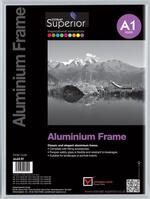Photo Frame Clip-down Aluminium with Non-glass Perspex Front Back-loading A1 594x841mm Silver