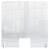 Nobo Plexiglass Counter Screen with hole 700x850mm