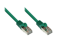 RNS® Patchkabel mit Rastnasenschutz, Cat. 5e, SF/UTP, PVC, 100MHz, grün, 2m, Good Connections®