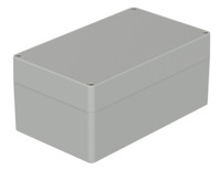 Polycarbonat Gehäuse, (L x B x H) 200 x 120 x 90 mm, lichtgrau (RAL 7035), IP65,