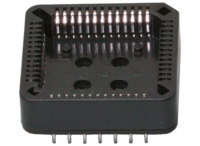 Chip-Fassung, 28-polig, RM 2.54 mm , CuSn-Legierung für PLCC