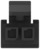 Buchsengehäuse, 2-polig, RM 3 mm, gerade, schwarz, 1445022-2