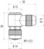 Winkelkupplung, 2-polig, Lötanschluss, Schraubverriegelung, abgewinkelt, 99 0402