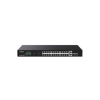Tenda Switch PoE - TEG1128P-24-410W (24x1Gbps + 2x 1Gbps Uplink + 2x SFP; 24 af/at PoE+ port; 410W; rack-mount)