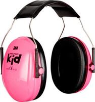 Fejpántos gyermek hallásvédő fültok, neon-rózsaszín, PELTOR™ KID H510AK-442-RE