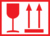 Versandetiketten - Rot/Weiß, 7.4 x 10.5 cm, Polyethylen, Selbstklebend, DIN A7