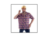 chemise fun gag motifs "ananas" taille l-xl