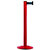 Poste de aluminio con cinta, poste rojo, extracción 2300 mm, color de cinta rojo.