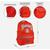 MOCHILA ESCOLAR GRANDE 44 CM HARVARD RED