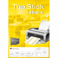 Universal-Etiketten Papier weiß selbstklebend 70x16,9mm 100 Blatt=5100 Etiketten