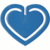 Büroklammern Herzklip 30mm VE=1000 Stück blau