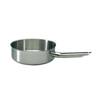 Bourgeat Excellence Saute Pan Reinforced Rim Made of Stainless Steel 280mm 5.5L